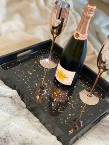 ถาดเสิร์ฟอีพ็อกซี่เรซินทำด้วยมือที่แข็งแกร่งของใช้จำเป็นสำหรับห้องครัวในบ้านร้านอาหารโรงแรมตกแต่งให้บริการ - Product Image 5