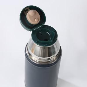 Nuovo wvacuim Thermos a doppia parete personalizzato 700ml a prova <span class=keywords><strong>di</strong></span> perdite Thermos digitale premere il coperchio del pulsante regalo fiaschetta tappo per tazza da tè - Product Image 5