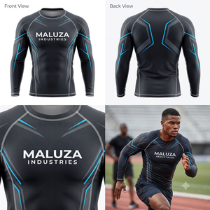 Custom Logo Short Rash Guard Swimwear Men Quick Dry UPF 50+ <b>Compression</b> Shirts BJJ MMA Grappling Swim Jersey Breathable - Product Image 6