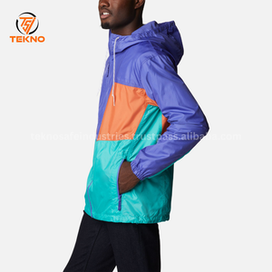 Chaqueta cortavientos para hombre, venta al por mayor personalizada, alta calidad, diseño de retazos, logotipo personalizado, bordado impreso, invierno, servicio OEM 2025 - Product Image 2