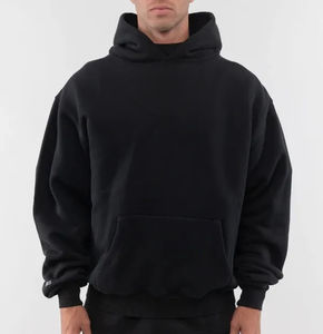 Sweat-shirt lourd de qualité supérieure personnalisé 2026, uni, 80% coton, 20% polyester, 480 g/m², surdimensionné, chaud, sans cordon - Product Image 3