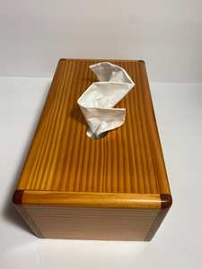 Boîte à mouchoirs en noyer de luxe | Porte-papier en bois pour salle de bain et salon | Mallette de rangement de bureau moderne | Organisateur de décoration intérieure - Product Image 3