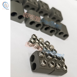 Pakistan-Gemaakte Titanium Offset <span class=keywords><strong>Domino</strong></span> Connector Voor Wervelkolom Fixsatie Chirurgische Instrumenten Basis - Product Image 5