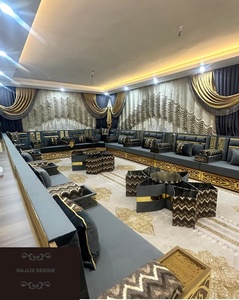 Árabe Majlis marroquí Majlis diseño | Personalización posible en forma de L piso árabe sofá conjunto en forma de U árabe - Product Image 2