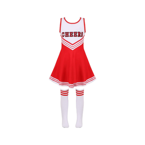 Disfraz de animadora de LICRA con diamantes de imitación, trajes brillantes personalizables para equipos de animación, disfraz de animadora de Spandex - Product Image 2