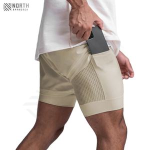 Pantalones Cortos Deportivos de Verano para Hombre, de Secado Rápido, con Logotipo Personalizado, Estampados, Casuales, para Gimnasio, Playa, con Cordón Ajustable en la Cintura - Product Image 1