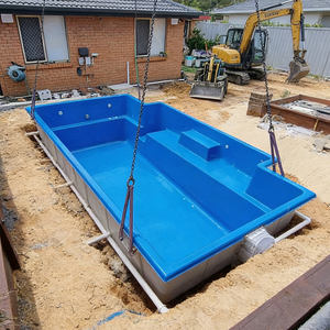 Piscina de Fibra de Vidrio Personalizada de 10m, Diseño de Mosaico para Fiestas al Aire Libre, Herramientas para Piscinas en el Patio Trasero - Product Image 1