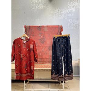 Ensemble 3 pièces en crêpe bohème pour le printemps/été - SL00250 - Product Image 1