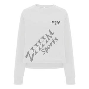 Femmes lâche basique col rond sweats à manches longues culture pull chemises avec Logo avant décontracté hauts à la mode pour la saison d'hiver - Product Image 3