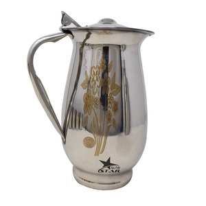 Jarra de agua con vaso de acero inoxidable de cobre de 1L elegante y duradera para el hogar o la oficina para obsequios - Product Image 3