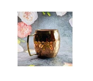 Tazas de mula de cobre de La India para cerveza de jengibre, taza de una mula con logotipo personalizado, tazas grabadas, tazas para cócteles, tazas de Julep y mula - Product Image 2