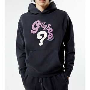 Nouveauté : Sweats à capuche 100 % coton molletonné, tissu doux au toucher, teinture unie, respirant, vêtements d'extérieur d'hiver, logo personnalisé en relief - Product Image 1