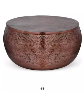 Taburete de Muebles clásicos de Metal, mueble decorativo de color cobre para el hogar, sala de estar y utensilios de cocina, decoración - Product Image 6