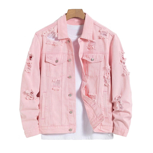 แจ็กเก็ตผ้ายีนส์พร้อมปกเสื้อพับลงมีสไตล์แนวสตรีทฤดูหนาวบริการ OEM Price-LWK-DJ-1021 - Product Image 1