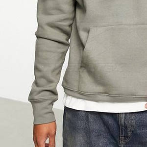 High Quality Breathable Cotton Blended <b>Quarter</b> Zipper <b>Sweater</b> for Winter Casual Wear with Stand Collar Solid Pattern - Product Image 5