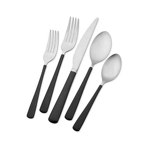 Silver Mirror Polished Utensils With <b>MOP</b> Round Design <b>Handle</b> Flatware Set Forks Spoons Knives Flatware Steel Cutlery Set - Product Image 2