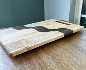 Planche à découper et plateau de service rectangulaire en bois, durable, 12 mm d'épaisseur, passe au lave-vaisselle - Product Image 3