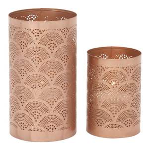 Bougeoir votif en métal noir doré avec un look contemporain pour les restaurants et les cafés des maisons modernes - Product Image 3