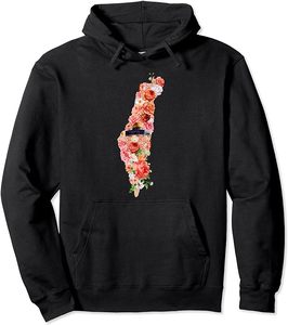 Sudadera con capucha unisex para el suéter de Palestina libre de invierno Impreso en 3D con técnica de sublimación Teñido liso - Product Image 6