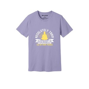 100% camiseta informal de algodón para mujer 3D Buddha Themes Logo Print 12 opciones de color 160-180 Heavy GSM transpirable diseño personalizable - Product Image 2