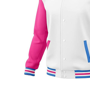 Men Baseball Varsity <b>Jackets</b> High Quality <b>Mandarin</b> <b>Collar</b> Front Warm Breathable Eco-Friendly Wool Leather Lining Comfortable Fit - Product Image 6