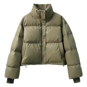 Manteau matelassé léger à capuche pour hommes Veste en duvet chaude d'hiver de haute qualité en tissu de toile épaisse de grande taille avec logo à l'avant - Product Image 2