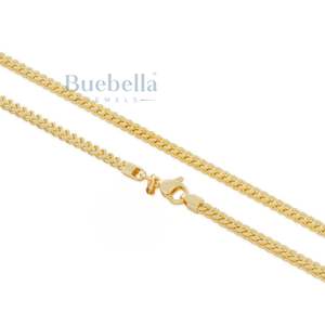 Hip Hop 3mm 925 <b>Silver</b> 14k Gold Cuban Chain Wide <b>Necklace</b> VVS Moissanite Hot Selling <b>Necklace</b> Cuban Chain <b>For</b> <b>Men</b> - Product Image 2
