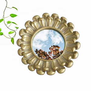 Miroir mural décoratif en or avec rivets, design indien, fabricant professionnel, best-seller, pour lavabo - Product Image 4