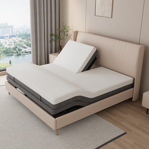 <span class=keywords><strong>Base</strong></span> de <span class=keywords><strong>Cama</strong></span> Ajustable King Size con Colchón, Iluminación Inalámbrica de Altura Ajustable Debajo de la <span class=keywords><strong>Cama</strong></span> y Doble Masaje Integrado - Product Image 3