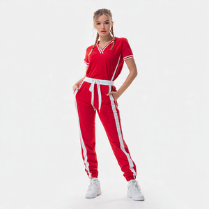 Summer Tee Shirt Tracksuit Women 100% Cotton Polyester Trouser Set <b>Ladies</b> Lightweight T Shirt Track <b>Suit</b> Women's - Product Image 4
