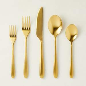 Cubiertos de Acero Inoxidable Reutilizables de 5 Piezas, Diseño Portugués de la India para Venta Mundial, para Bodas, Restaurantes y Festivales - Product Image 4