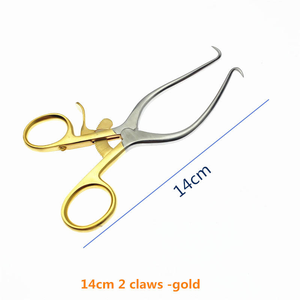 Écarteur à retenue automatique Surgiright Écarteur Weitlaner 14c/16cm 3*4 griffes 2 griffes Instruments de rétracteur chirurgical orthopédique - Product Image 3