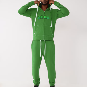 Sweat-shirt à fermeture éclair avec logo personnalisé, col haut, qualité supérieure, 400 g/m², sweat-shirt lourd en tissu French Terry, vêtements de sport pour homme - Product Image 2