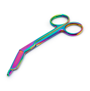 Tijeras para Vendajes Lister de Acero Inoxidable de Alta Calidad de 5.5'', Multicolores, para Primeros Auxilios, Manualidades, con Certificación CE Clase II - Product Image 5