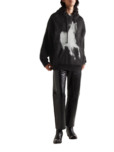 Proveedor OEM, suéter de punto suave, entrega rápida, sudadera con capucha de mohair a rayas para hombre, venta al por mayor, ropa de calle de moda, suéter de punto cálido, envío rápido - Product Image 3