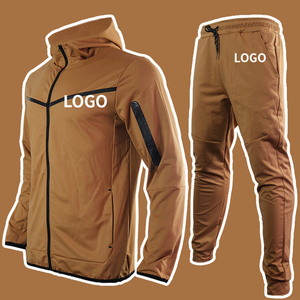 Survêtement de sport décontracté de haute qualité pour hommes, 2 pièces à manches longues, survêtement de fitness grande taille, bas d'automne et actifs - Product Image 4