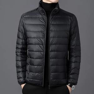 Veste d'hiver pour homme en coton léger sur mesure à prix de gros, col montant, veste en coton décontractée pour hommes d'âge moyen et jeunes - Product Image 1