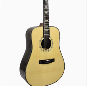 Guitarra Acústica Eléctrica Hecha a Mano D45 de 41 Pulgadas, Tapa de Abeto de Madera Maciza, Garantía de 3 Años, Nueva, Envío Inmediato - Product Image 1