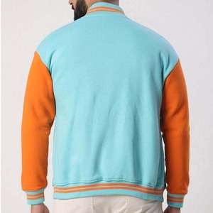 OEM personalizado a prueba de viento chaquetas Varsity de béisbol en blanco logotipo personalizado Varsity Letterman Chaquetas Chaqueta de béisbol universitaria para los hombres - Product Image 4