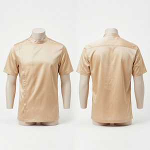 Camisa de Barbería para Peluqueros, Ligera, de Algodón y Poliéster, Diseño Elegante de Manga Corta, Ecológica y Duradera - Product Image 6