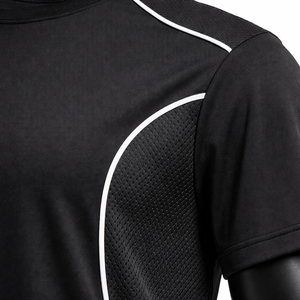 Camiseta deportiva personalizada para hombre, de secado rápido, para gimnasio, entrenamiento, correr, transpirable, de poliéster, para fitness, OEM, al por mayor. - Product Image 5