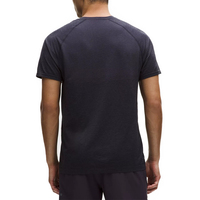 T-shirt à manches courtes col rond en maille sans couture personnalisé, respirant, séchage rapide, anti-odeur, en nylon/polyester/spandex, coupe athlétique/ajustée