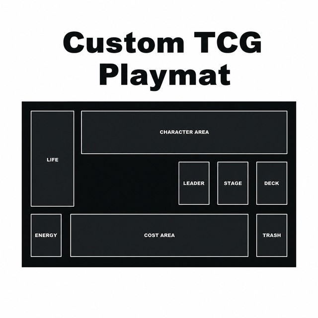 Hot Sale Free Design Custom TCG Playmat 24X14" Playmat Game Cards Gaming Mat Card Poker Game One Piece Mat