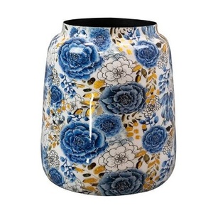 Vase à fleurs en métal décoratif classique fait à la main fer personnalisé antique pour la décoration de table de salon à la maison imprimé fini - Product Image 3