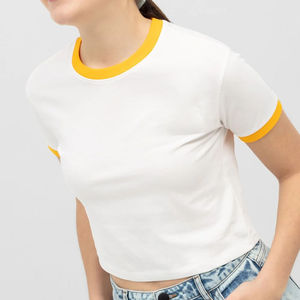 Camisetas de Manga Corta para Mujer, Venta Directa de Fábrica, Alta Calidad, Ropa Casual, Poliéster/Algodón, Secado Rápido - Product Image 3
