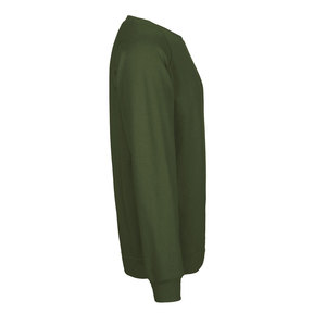 Verde personalizado de alta calidad francés Terry 100% de algodón liso gota hombro cuello redondo al por mayor sudadera Unisex - Product Image 3