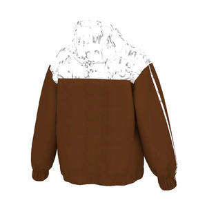 Custom Zipper-Up Windbreaker <b>Jackets</b> for <b>Men</b> & Women Solid Pattern Velour Fabric Long Streetwear Style for Winter Plain Dyed - Product Image 3