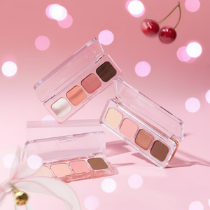 [Oem] <span class=keywords><strong>4</strong></span>-Pan Lichtgevende Matte Glitter Shimmer Oogschaduw Palet K-Beauty Hoge Pigment Blendable Langdurige Donkere Huidtinten Make-Up - Product Image 5