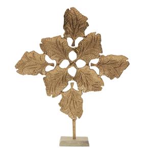 Escultura de Hoja de Metal Plateado Hecha a Mano con Base de Mármol, Decoración Moderna para el Hogar, Adorno de Arte Decorativo - Product Image 6