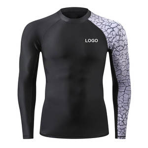 Bas quantité minimale de commande OEM hommes Rash Guard à manches longues chemise de Compression à séchage rapide pour la formation extérieure BJJ MMA et les vêtements de Protection solaire - Product Image 4